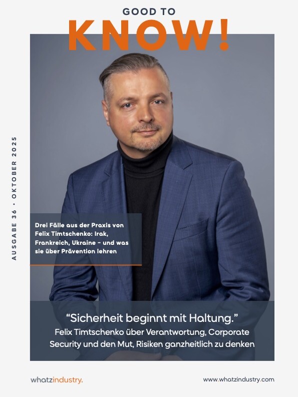 WhatzIndustry - 36. Good to KNOW Felix Timtschenko uai