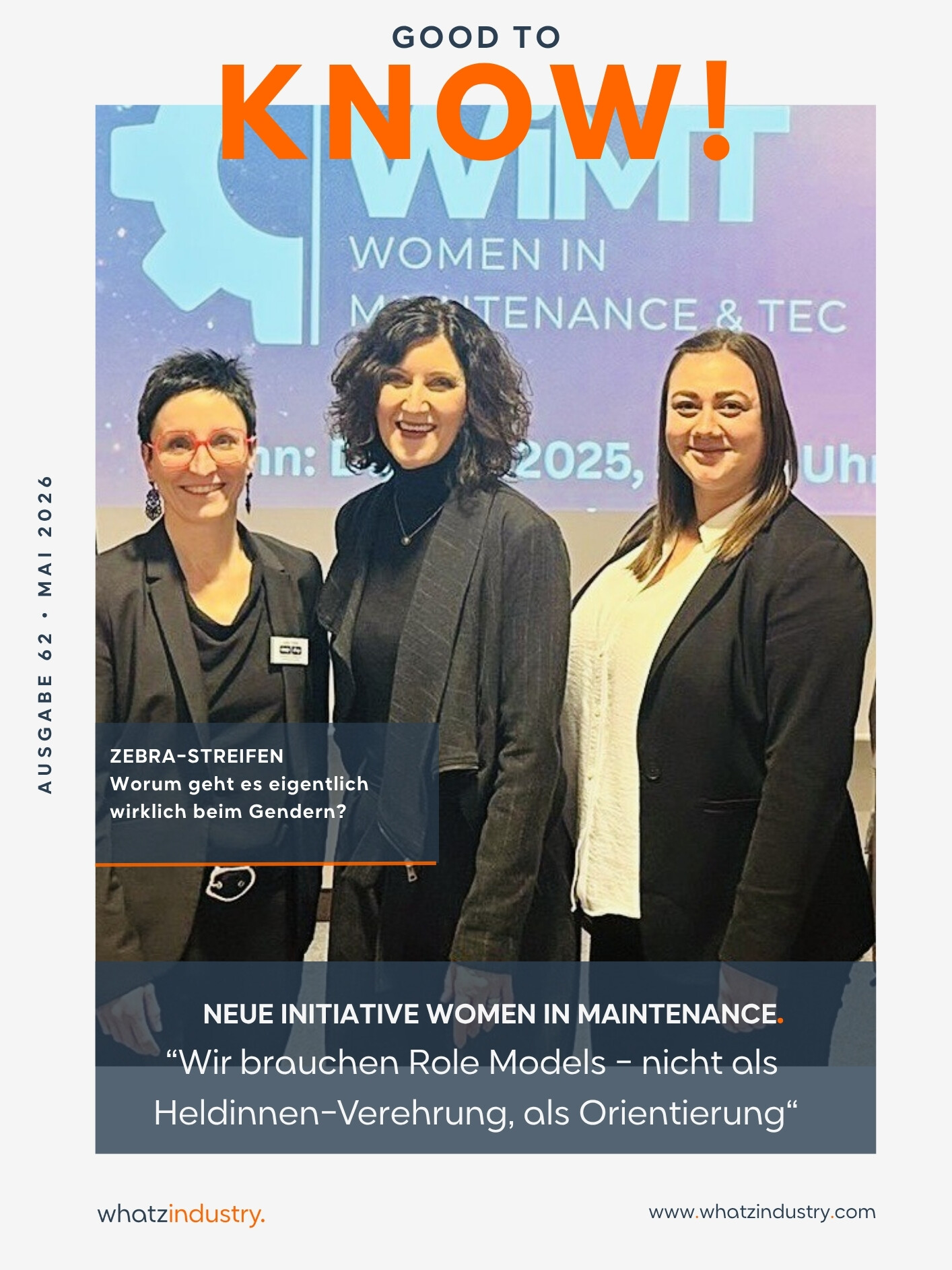 WhatzIndustry - 62 Good to KNOW Women in Maintenance deutsch uai