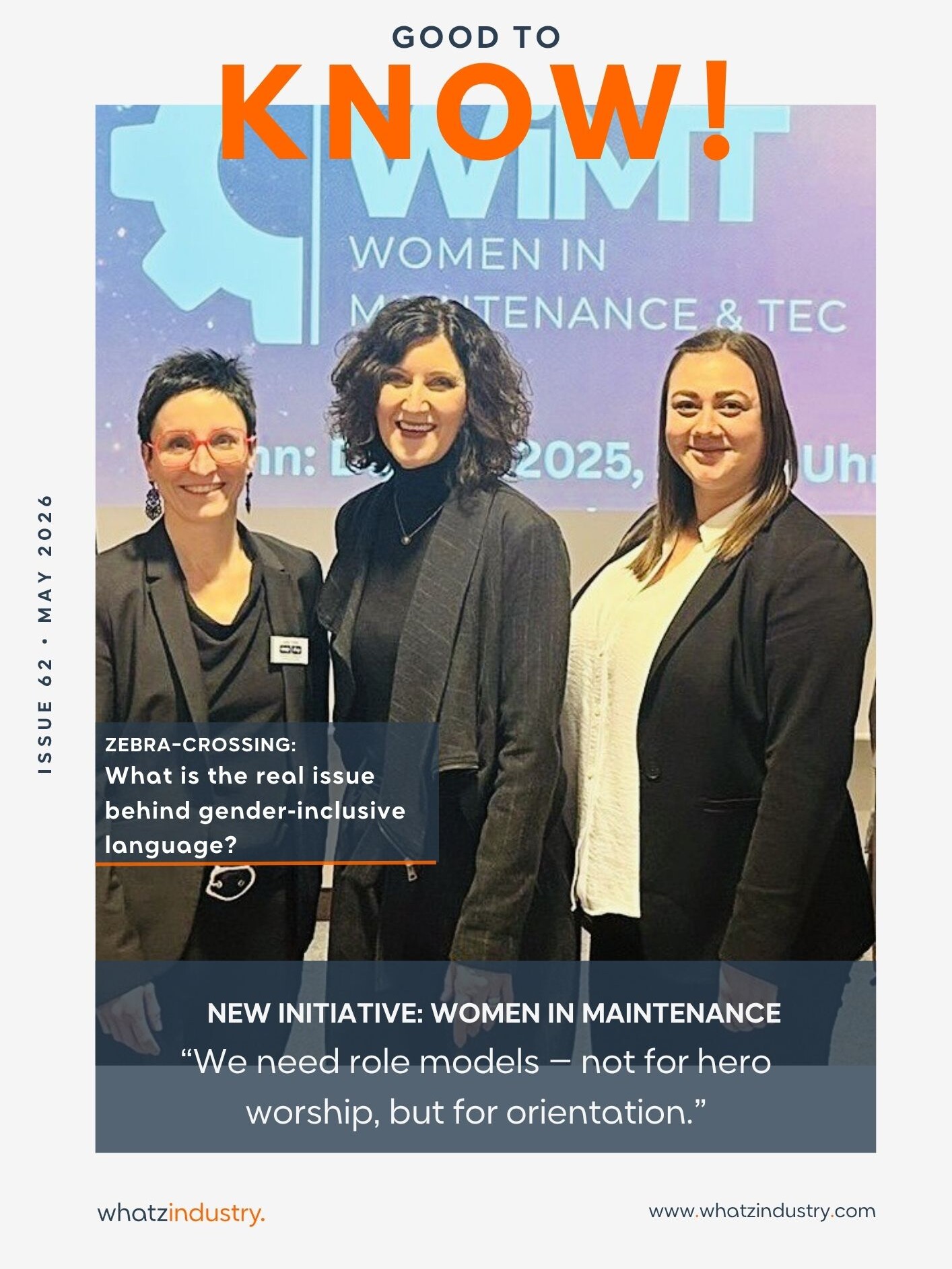 WhatzIndustry - 62 Good to KNOW Women in Maintenance englisch uai