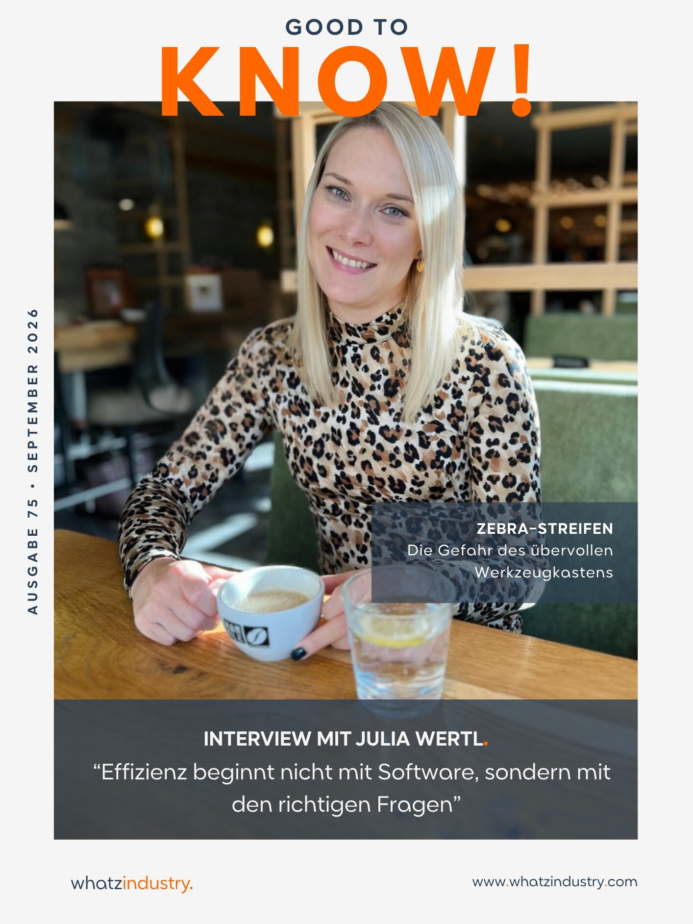 WhatzIndustry - 75 Good to KNOW Julia Wertl de uai
