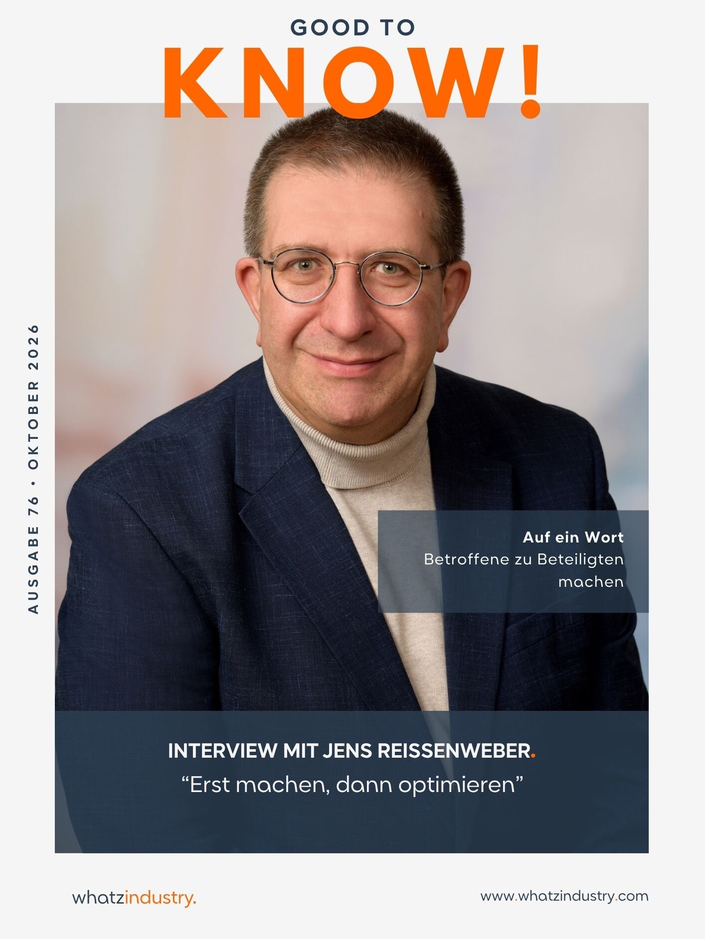 WhatzIndustry - 76 Good to KNOW Jens Reisenweber de uai